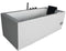EAGO - 6 ft Acrylic White Rectangular Whirlpool Bathtub w Fixtures | AM154ETL-L6