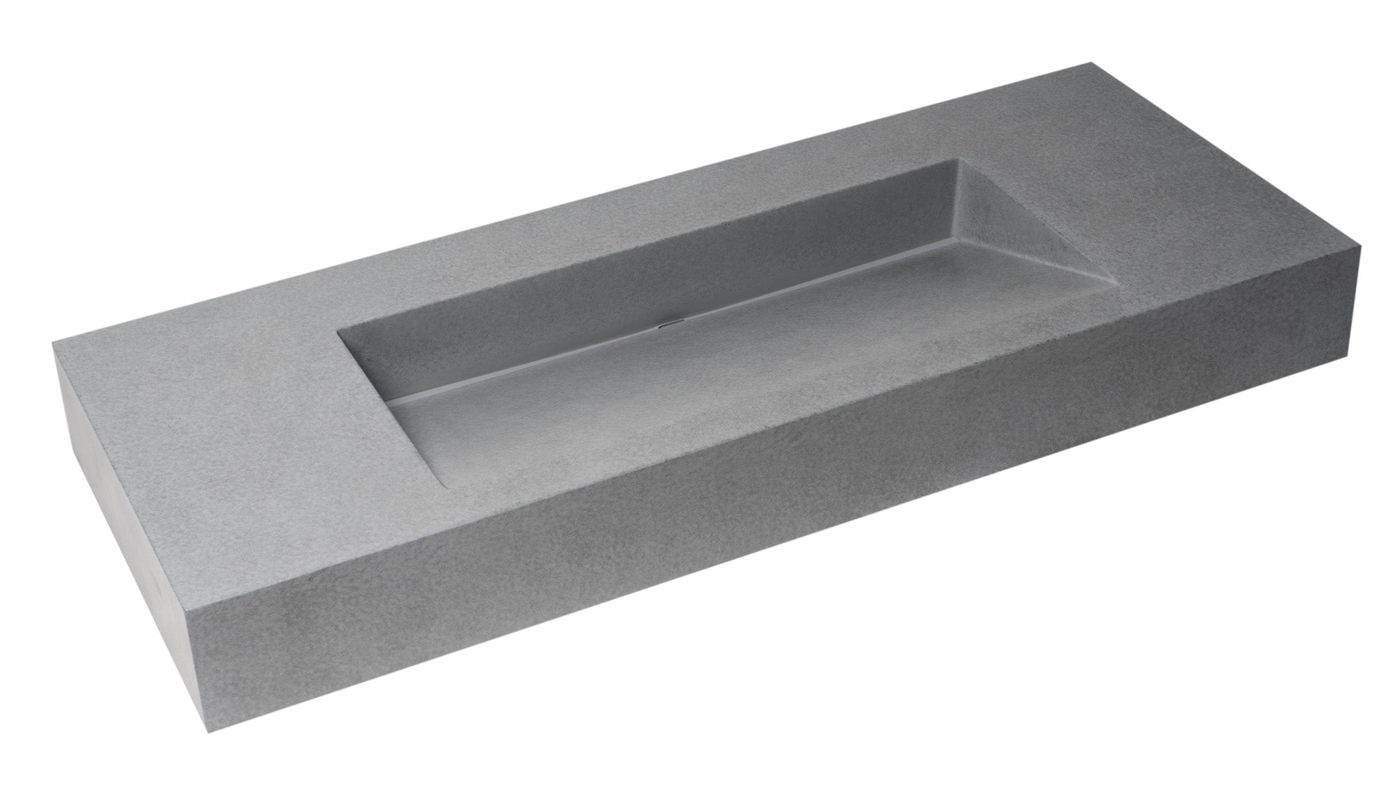 ALFI brand - 48" Solid Concrete Rectangular Countertop Sink - ABCO48R ALFI brand - 48" Solid Concrete Rectangular Countertop Sink - ABCO48R