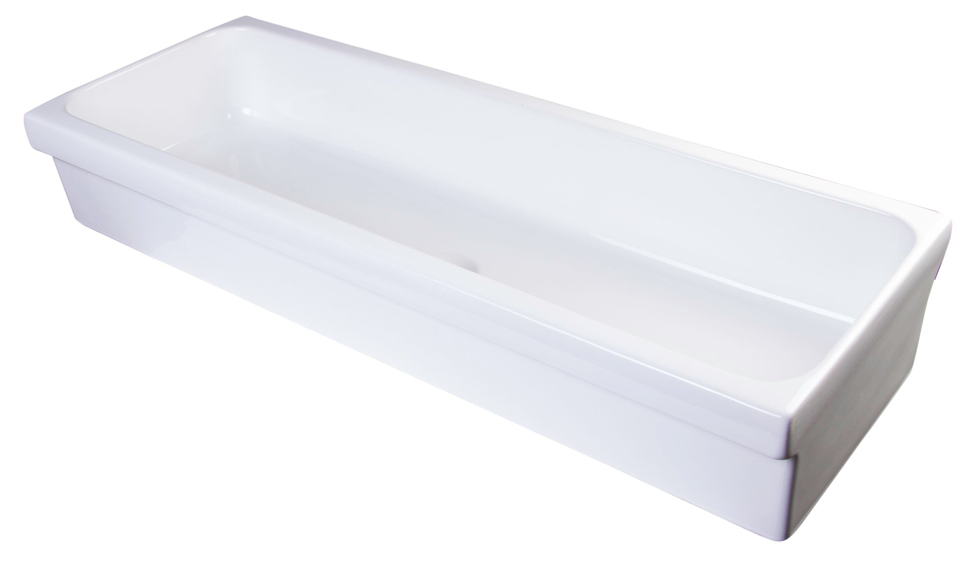 ALFI Brand - 48" White Above Mount Fireclay Bath Trough Sink | AB48TR ALFI Brand - 48" White Above Mount Fireclay Bath Trough Sink | AB48TR