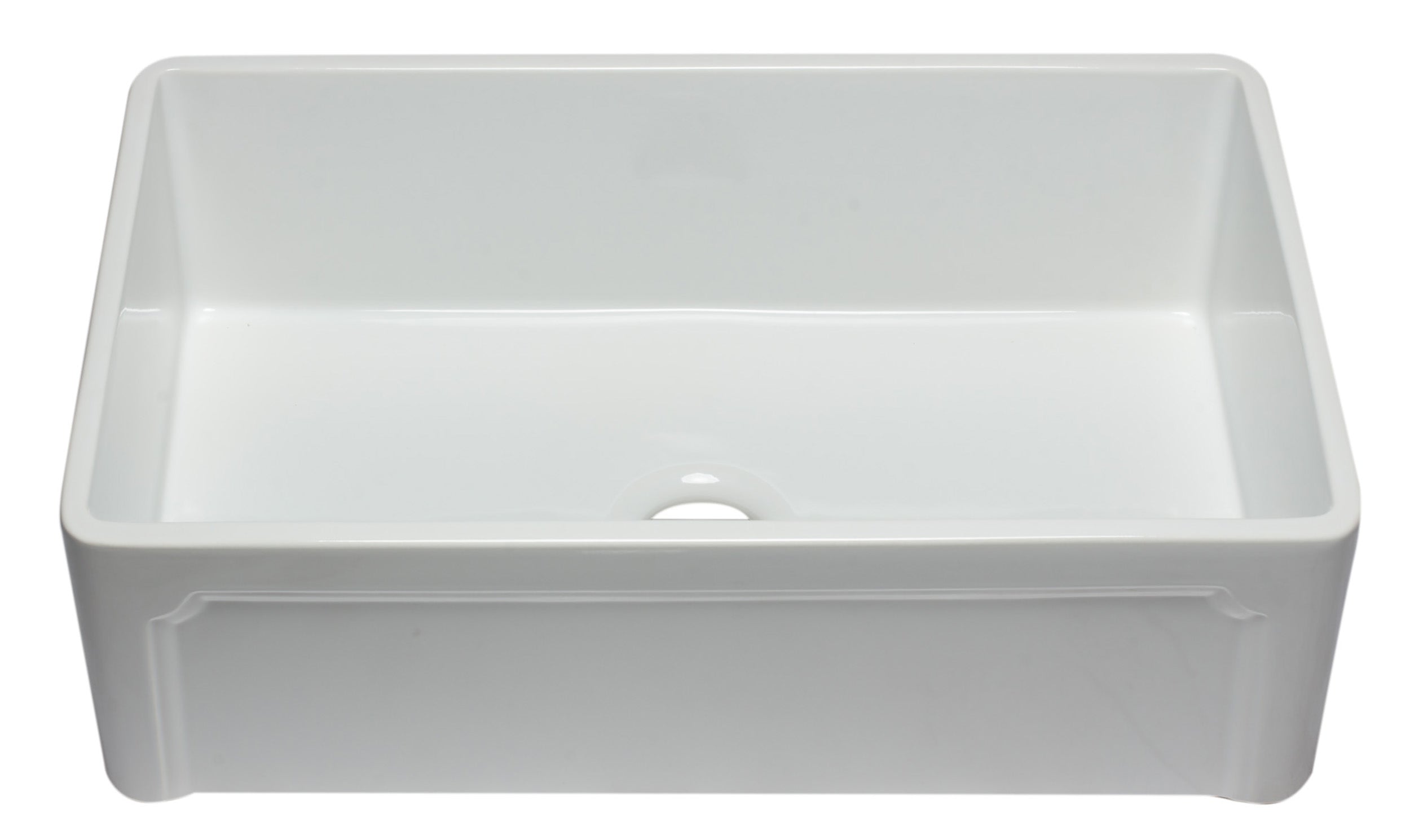 ALFI Brand - 33 inch White Reversible Single Fireclay Farmhouse Kitchen Sink | AB3320SB-W ALFI Brand - 33 inch White Reversible Single Fireclay Farmhouse Kitchen Sink | AB3320SB-W