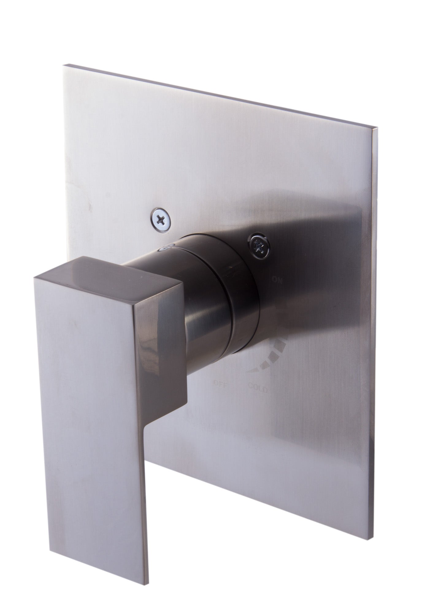 ALFI Brand - Brushed Nickel Modern Square Pressure Balanced Shower Mixer | AB6701-BN ALFI Brand - Brushed Nickel Modern Square Pressure Balanced Shower Mixer | AB6701-BN