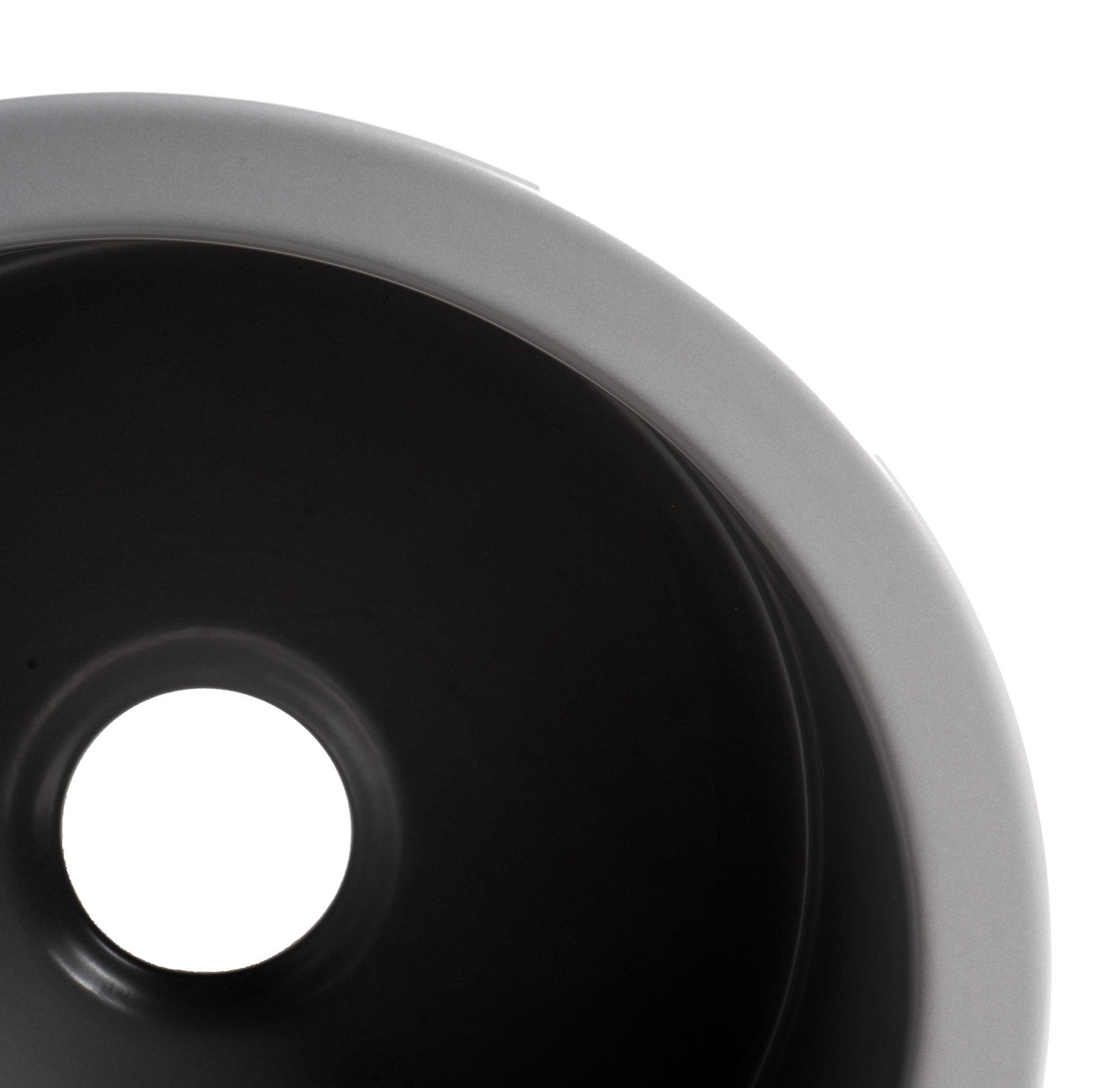 ALFI Brand - Gray Matte Round 18" x 18" Undermount / Drop In Fireclay Prep Sink | ABF1818R-GM ALFI Brand - Gray Matte Round 18" x 18" Undermount / Drop In Fireclay Prep Sink | ABF1818R-GM