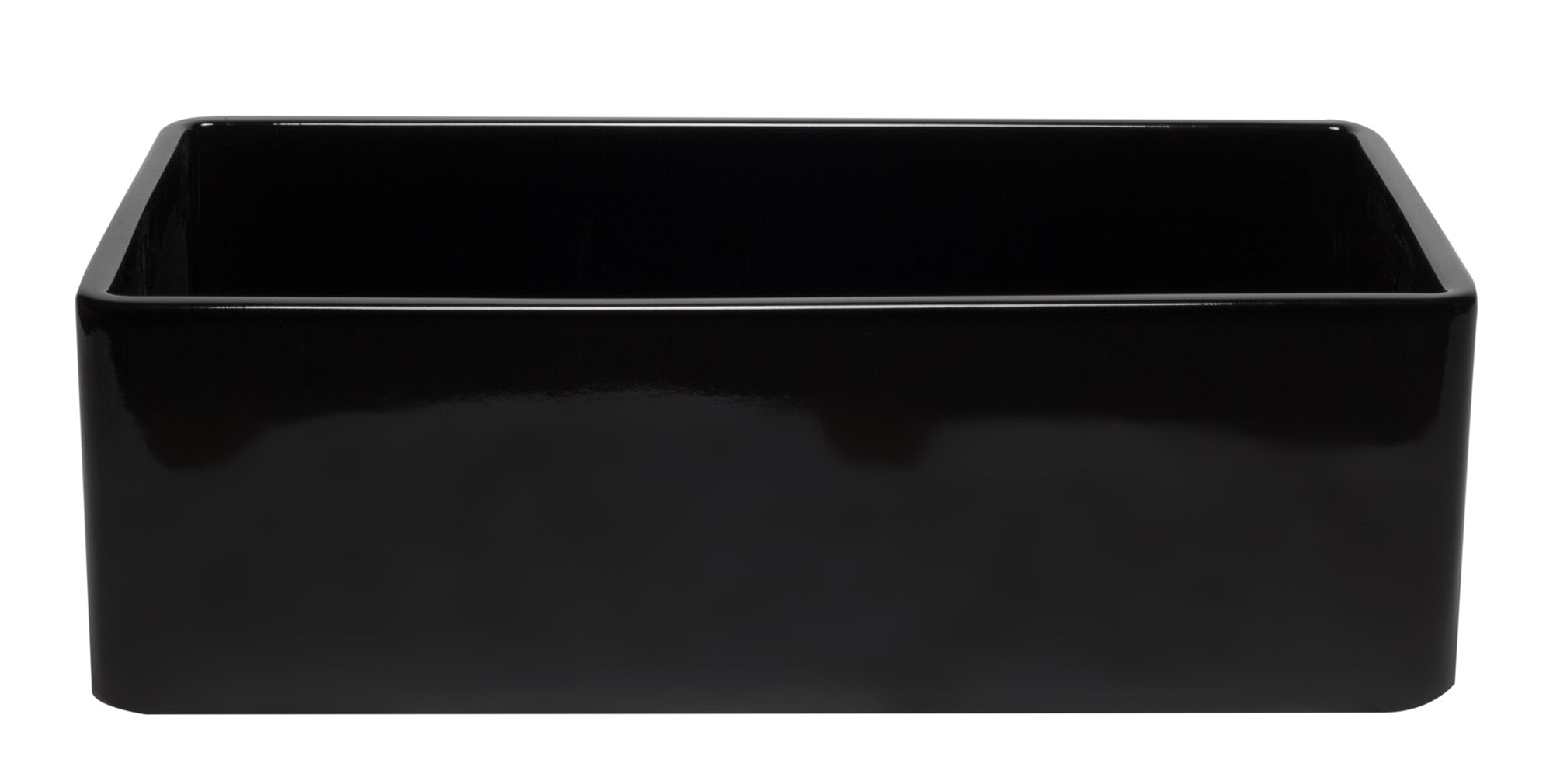 ALFI Brand - 33 inch Black Reversible Single Fireclay Farmhouse Kitchen Sink | AB3320SB-BG ALFI Brand - 33 inch Black Reversible Single Fireclay Farmhouse Kitchen Sink | AB3320SB-BG