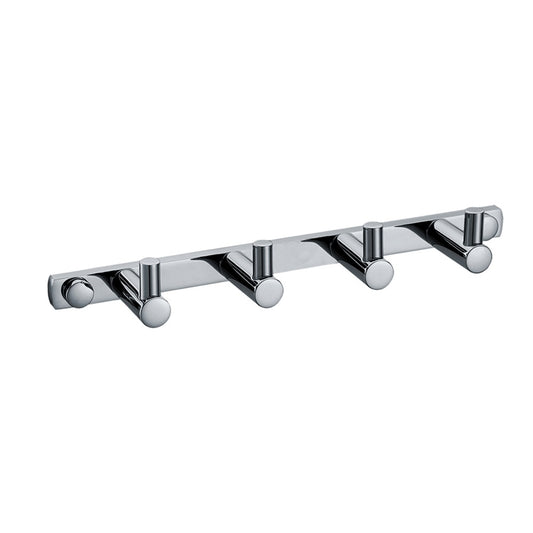 ALFI Brand - Polished Chrome Wall Mounted 4 Prong Robe / Towel Hook Bathroom Accessory | AB9528-PC