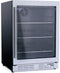 Elica - Single Door, Single Zone, Beverage Center, 23 7/16" W x 22 7/16" D x 33-34" H, 4.8 cu/ft - Undercounter Refrigerator | EBS51SS1