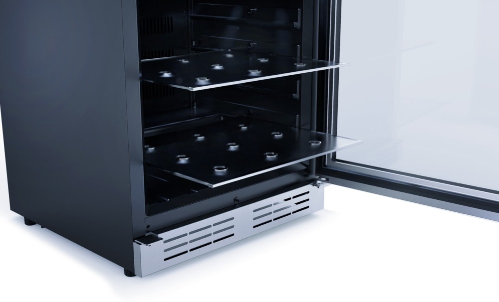 Elica - Single Door, Single Zone, Beverage Center, 23 7/16" W x 22 7/16" D x 33-34" H, 4.8 cu/ft - Undercounter Refrigerator | EBS51SS1 Elica - Single Door, Single Zone, Beverage Center, 23 7/16" W x 22 7/16" D x 33-34" H, 4.8 cu/ft - Undercounter Refrigerator | EBS51SS1