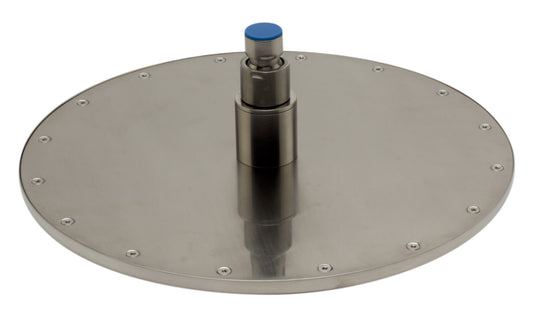 ALFI Brand - Brushed Nickel 12" Round Multi Color LED Rain Shower Head | LED12R-BN