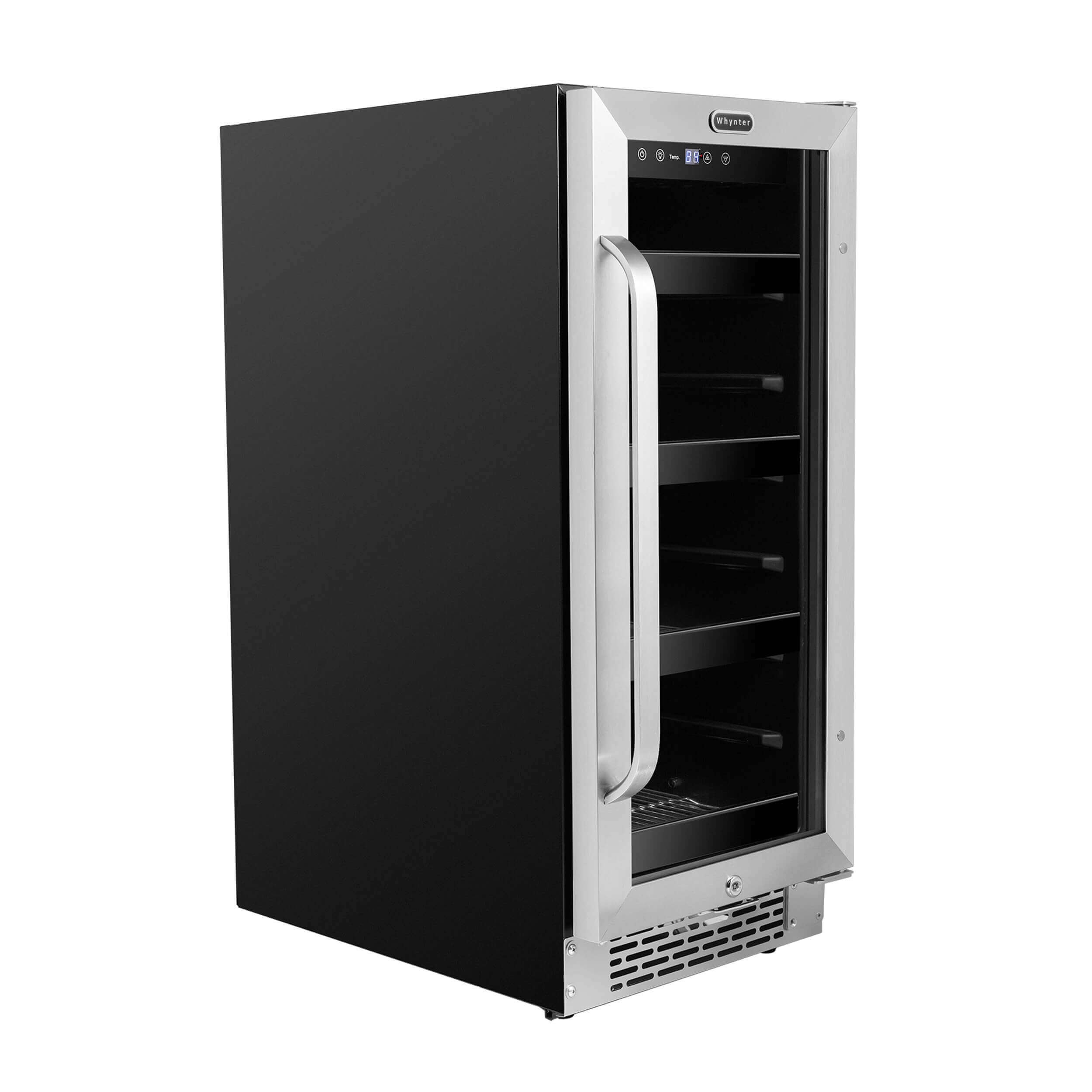 Whynter - BBR-838SB 15 inch Built-In 80 Can Undercounter Stainless Steel Beverage Refrigerator with Reversible Door, Digital Control, Lock and Carbon Filter | BBR-838SB Whynter - BBR-838SB 15 inch Built-In 80 Can Undercounter Stainless Steel Beverage Refrigerator with Reversible Door, Digital Control, Lock and Carbon Filter | BBR-838SB