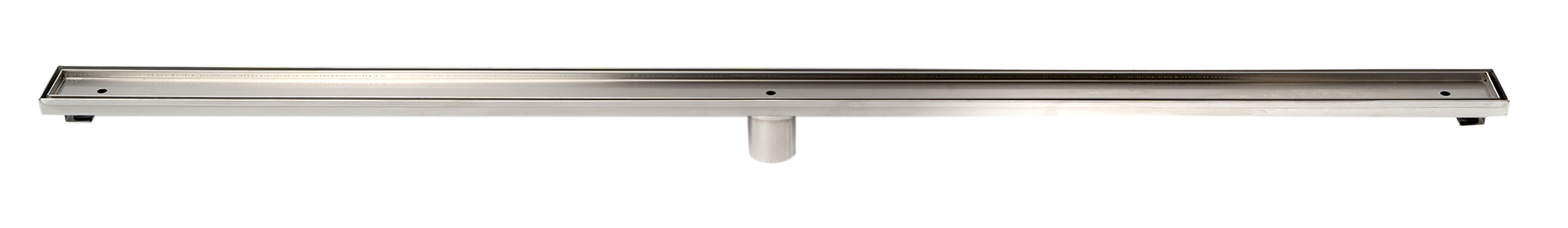 ALFI Brand - 59" Stainless Steel Linear Shower Drain with No Cover | ABLD59A ALFI Brand - 59" Stainless Steel Linear Shower Drain with No Cover | ABLD59A