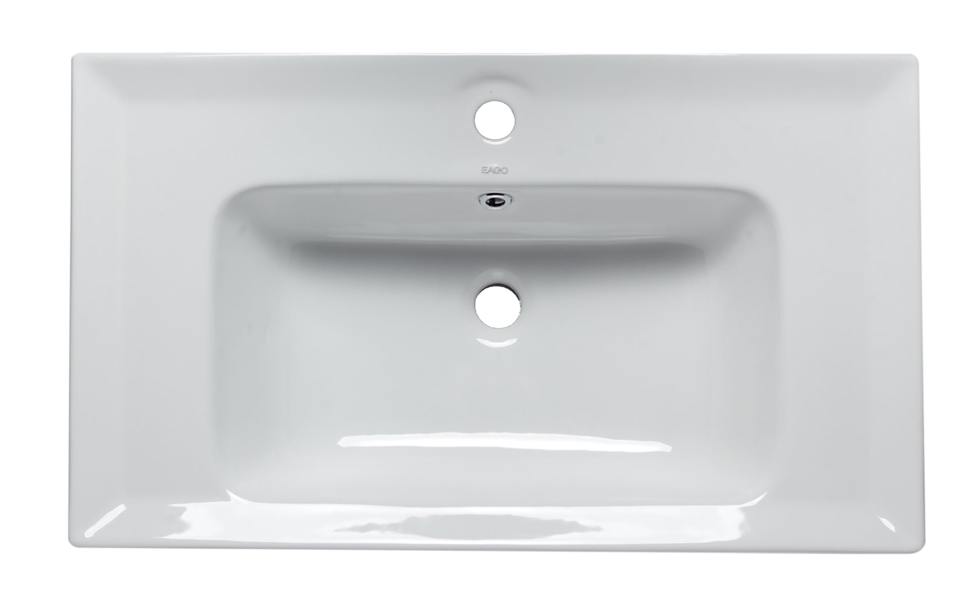 EAGO - White Ceramic 32"x19" Rectangular Drop In Sink | BH003 EAGO - White Ceramic 32"x19" Rectangular Drop In Sink | BH003