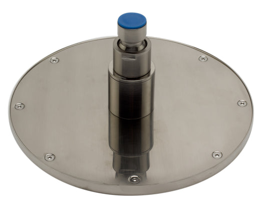 ALFI Brand - Brushed Nickel 8" Round Multi Color LED Rain Shower Head | LED8R-BN