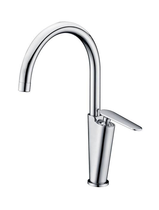 ALFI Brand - Polished Chrome Gooseneck Single Hole Bathroom Faucet | AB3600-PC