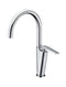 ALFI Brand - Polished Chrome Gooseneck Single Hole Bathroom Faucet | AB3600-PC