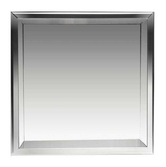 ALFI Brand - 16 x 16 Polished Stainless Steel Square Single Shelf Bath Shower Niche | ABN1616-PSS