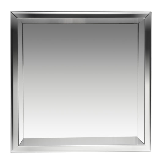 ALFI Brand - 16 x 16 Polished Stainless Steel Square Single Shelf Bath Shower Niche | ABN1616-PSS