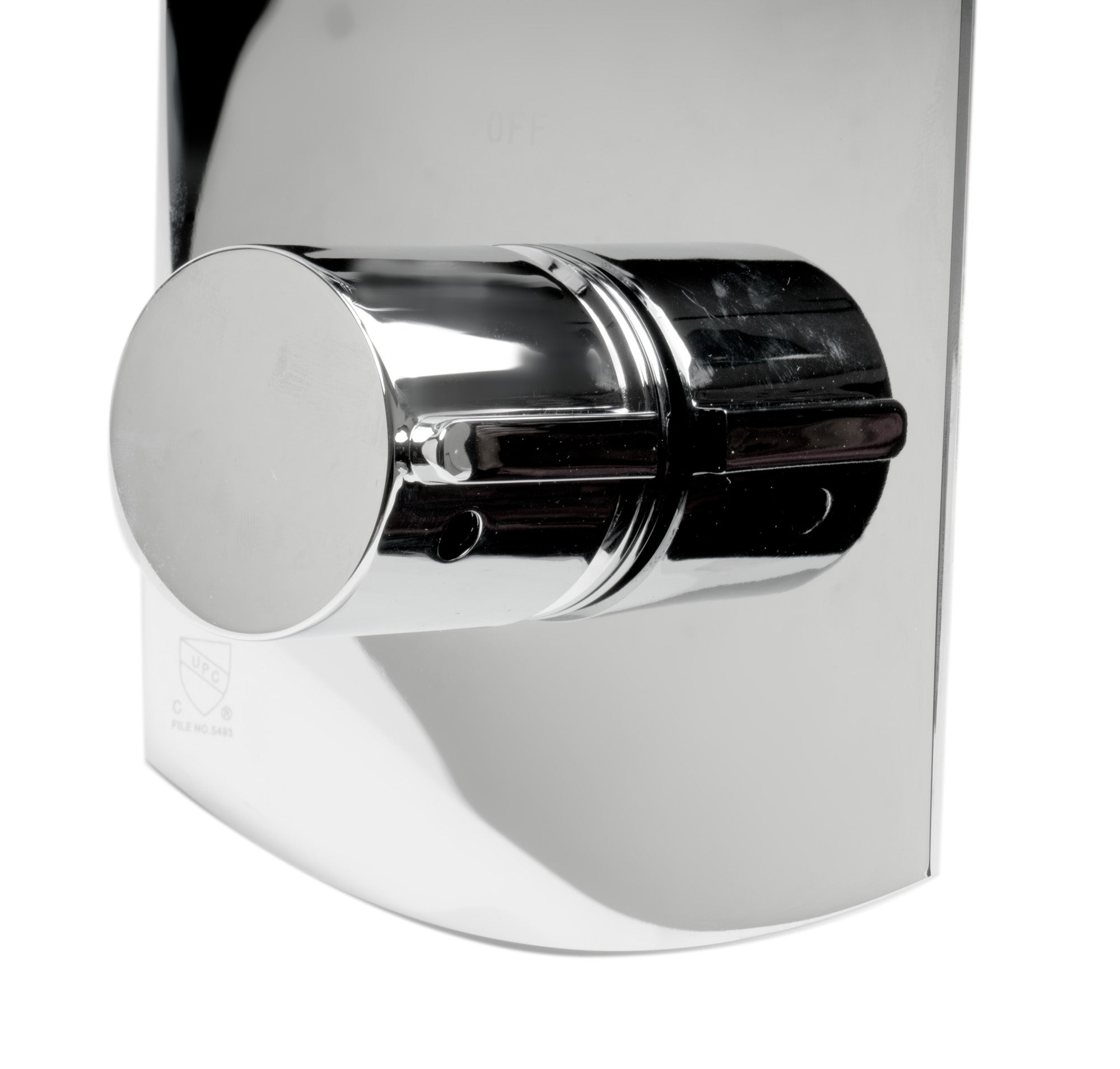 ALFI Brand - Polished Chrome Round Knob 1 Way Thermostatic Shower Mixer | AB3809-PC ALFI Brand - Polished Chrome Round Knob 1 Way Thermostatic Shower Mixer | AB3809-PC