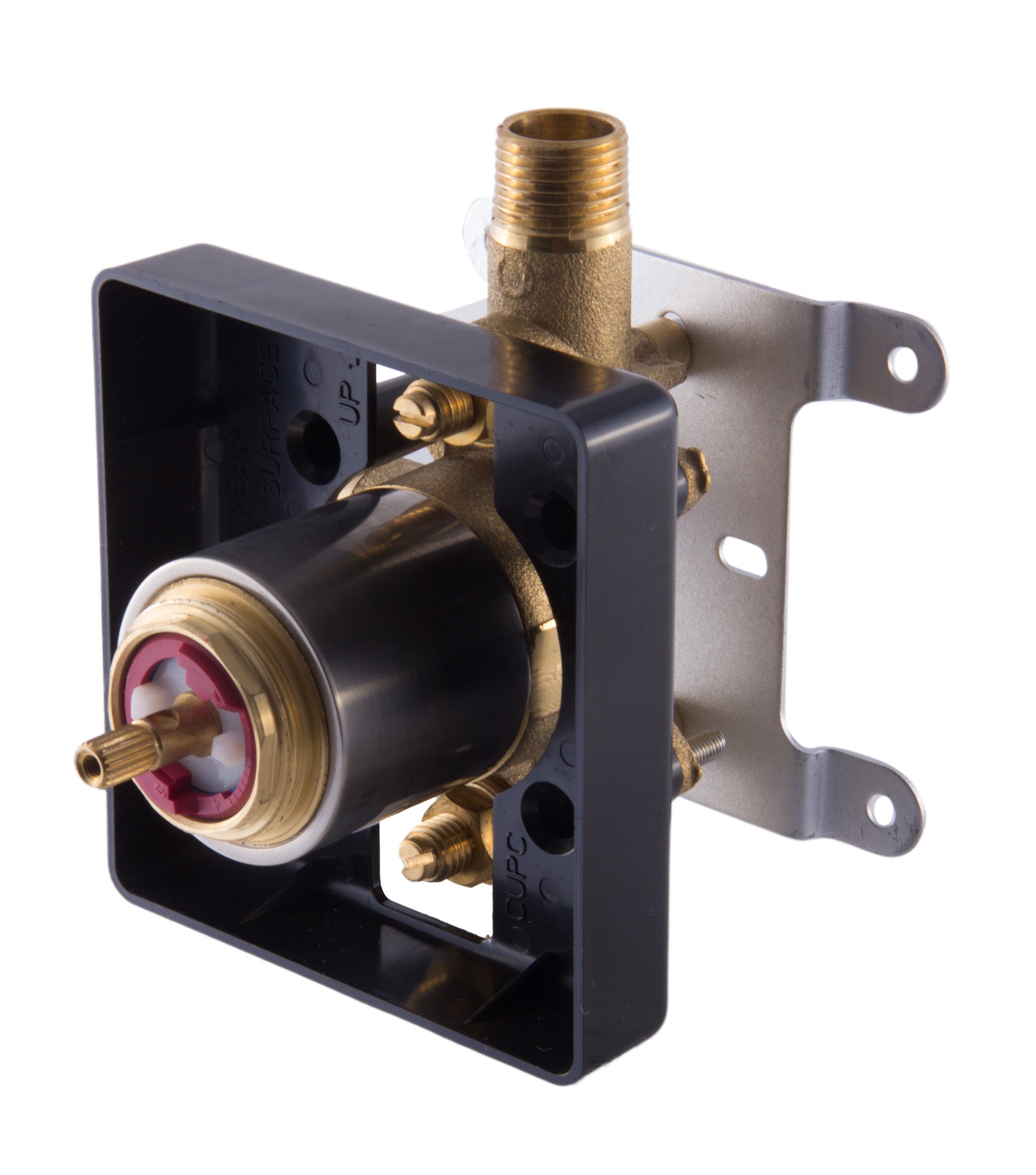 ALFI Brand - Brushed Nickel Modern Square Pressure Balanced Shower Mixer | AB6701-BN ALFI Brand - Brushed Nickel Modern Square Pressure Balanced Shower Mixer | AB6701-BN