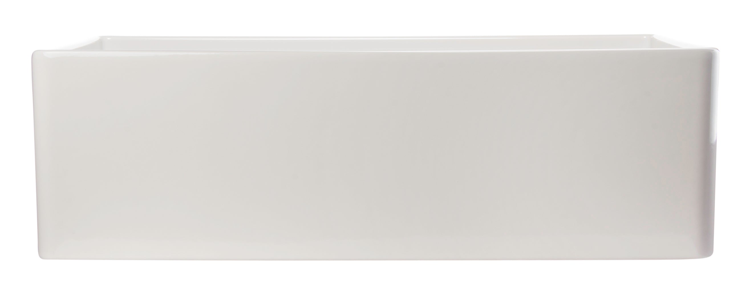 ALFI Brand - 33" White Smooth Apron Single Bowl Fireclay Farm Sink | AB533-W ALFI Brand - 33" White Smooth Apron Single Bowl Fireclay Farm Sink | AB533-W