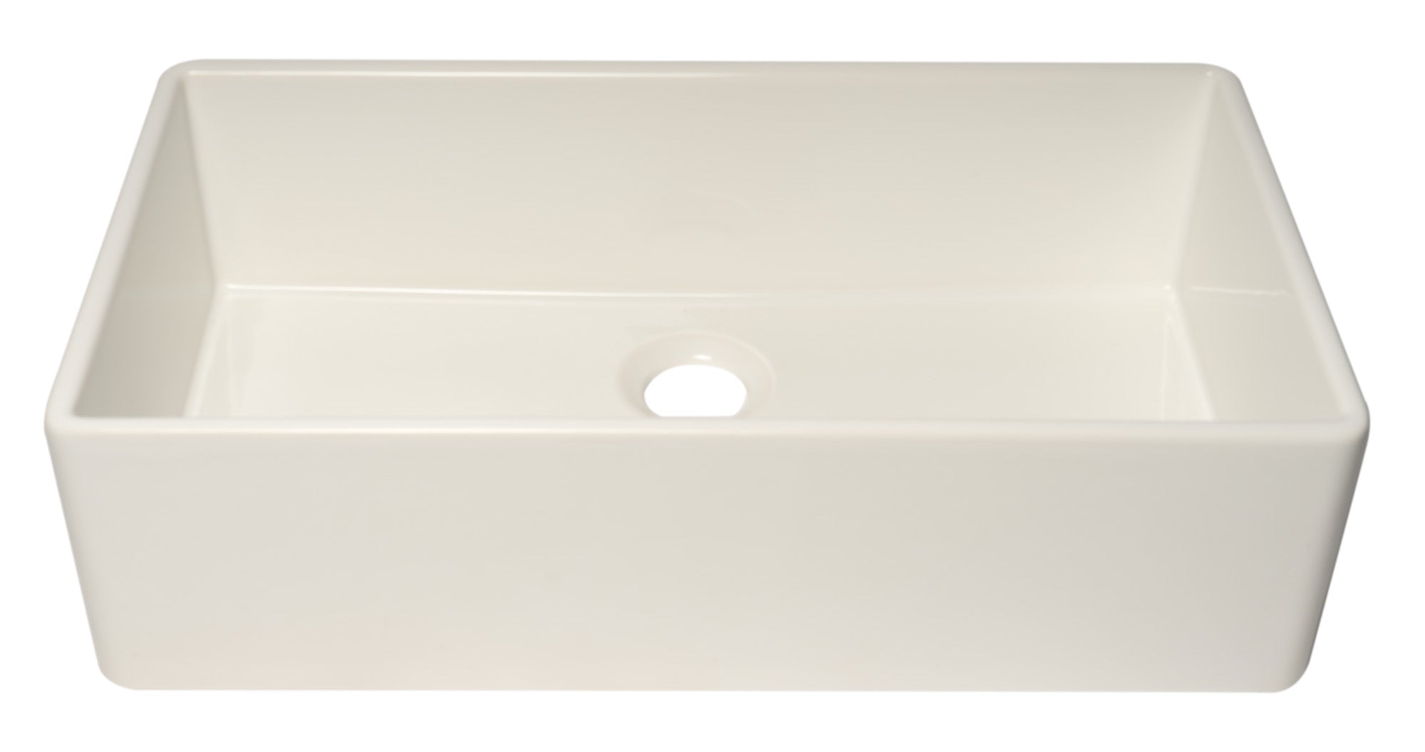 ALFI Brand - White 36" Smooth Apron Single Bowl Fireclay Farm Sink | AB536-W ALFI Brand - White 36" Smooth Apron Single Bowl Fireclay Farm Sink | AB536-W