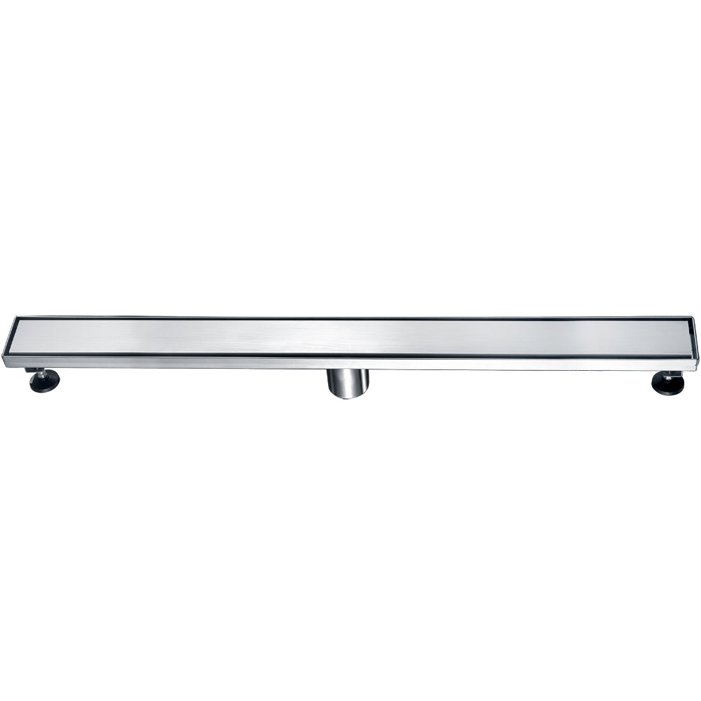 ALFI Brand - 32" Modern Brushed Stainless Steel Linear Shower Drain with Solid Cover | ABLD32B-BSS ALFI Brand - 32" Modern Brushed Stainless Steel Linear Shower Drain with Solid Cover | ABLD32B-BSS