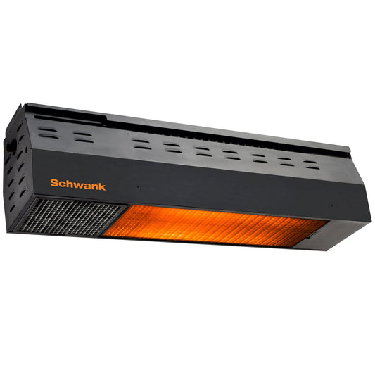 Schwank Commercial Mounted Gas Heaters Schwank MO-2152-NG Natural Gas Black Outdoor 2 Stage Patio Heater - 50,000 BTU