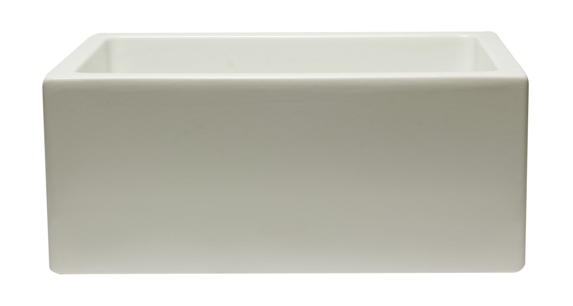 ALFI Brand - 24 inch Biscuit Reversible Smooth / Fluted Single Bowl Fireclay Farm Sink | AB2418HS-B ALFI Brand - 24 inch Biscuit Reversible Smooth / Fluted Single Bowl Fireclay Farm Sink | AB2418HS-B