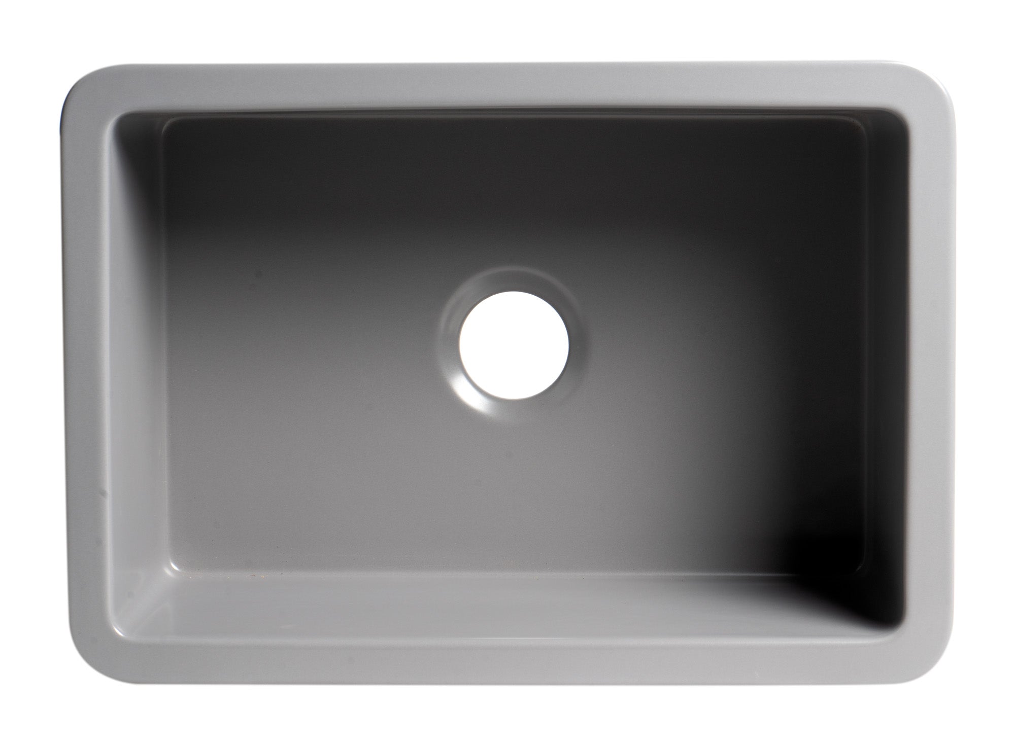 ALFI Brand - Gray Matte 27" x 18" Fireclay Undermount / Drop In Firelcay Kitchen Sink | ABF2718UD-GM ALFI Brand - Gray Matte 27" x 18" Fireclay Undermount / Drop In Firelcay Kitchen Sink | ABF2718UD-GM