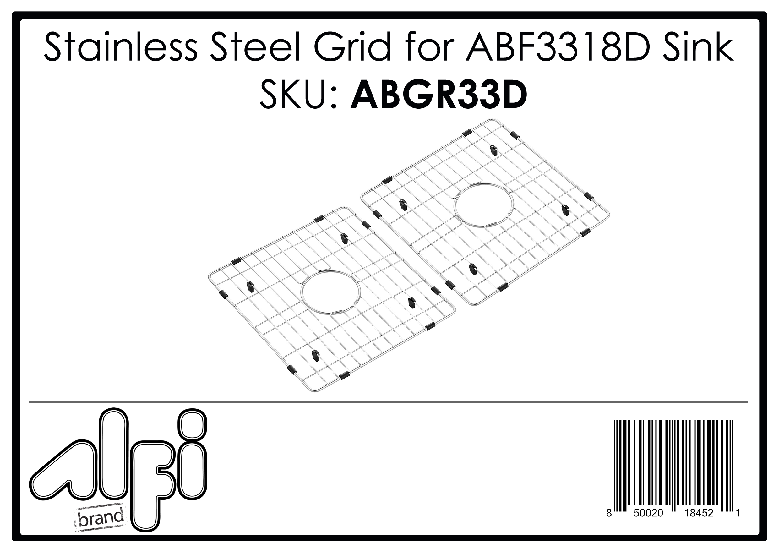 ALFI Brand - Pair of Stainless Steel Grids for ABF3318D | ABGR33D ALFI Brand - Pair of Stainless Steel Grids for ABF3318D | ABGR33D