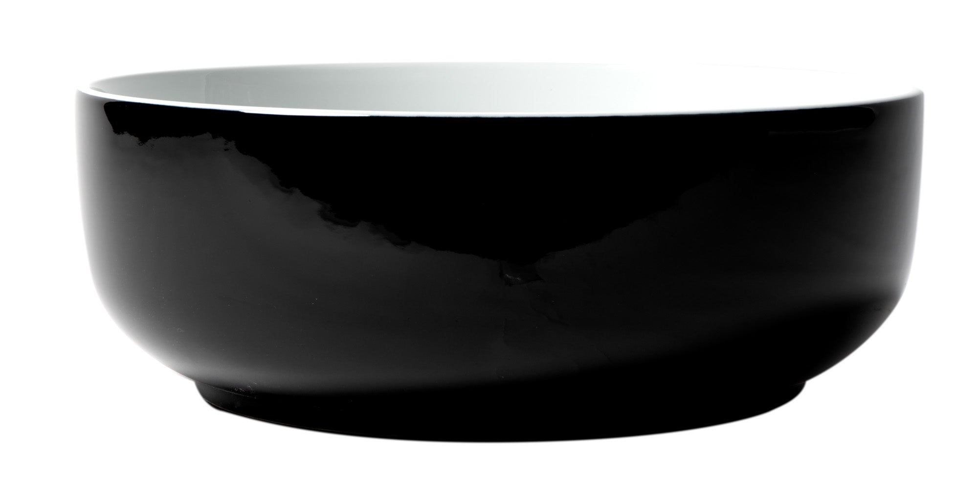 ALFI Brand - Black & White 15" Round Above Mount Ceramic Sink | ABC908 ALFI Brand - Black & White 15" Round Above Mount Ceramic Sink | ABC908