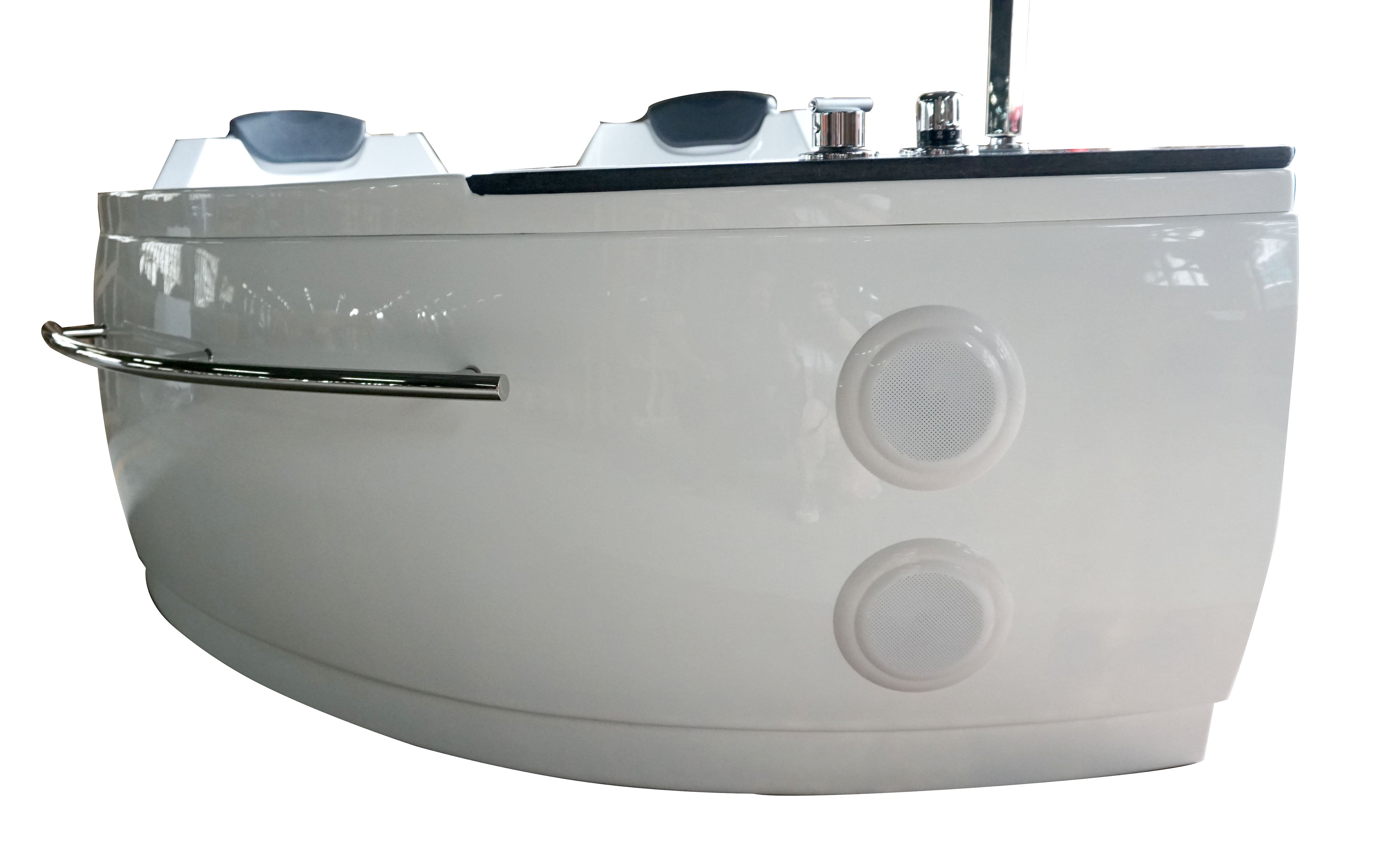 EAGO - 5.5 ft Right Corner Acrylic White Whirlpool Bathtub for Two | AM113ETL-R EAGO - 5.5 ft Right Corner Acrylic White Whirlpool Bathtub for Two | AM113ETL-R