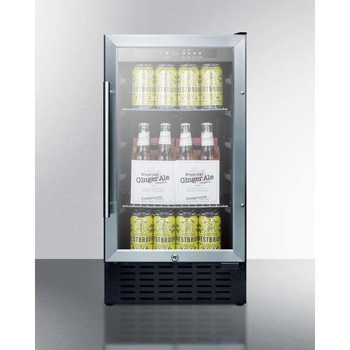 Summit 15" Undercounter Beverage Center 15 Inch Built-in Beverage Center with 2.45 cu. ft. Capacity, 3 Adjustable Chrome Shelves, LED Lighting, Digital Thermostat, Door Lock, ADA Compliant, Sabbath Mode, Automatic Defrost and Approval for Commercial Use: Stainless Steel Cabinet Finish Summit 15" Undercounter Beverage Center 15 Inch Built-in Beverage Center with 2.45 cu. ft. Capacity, 3 Adjustable Chrome Shelves, LED Lighting, Digital Thermostat, Door Lock, ADA Compliant, Sabbath Mode, Automatic Defrost and Approval for Commercial Use: Stainless Steel Cabinet Finish