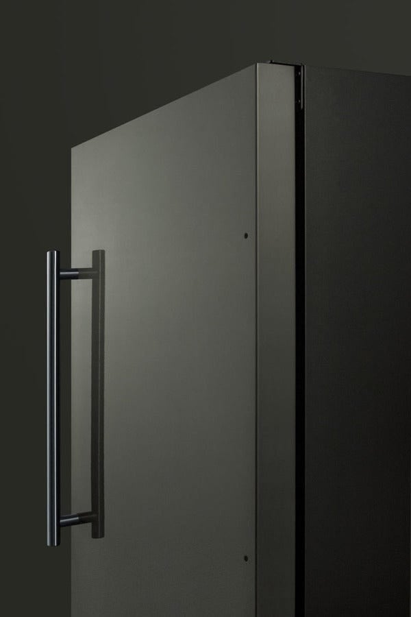 Summit All-Freezer 18" Wide Built-in Undercounter Frost-Free All-Freezer with Black Stainless Steel Door, Lock, Digital Tthermostat and Black Cabinet Summit All-Freezer 18" Wide Built-in Undercounter Frost-Free All-Freezer with Black Stainless Steel Door, Lock, Digital Tthermostat and Black Cabinet