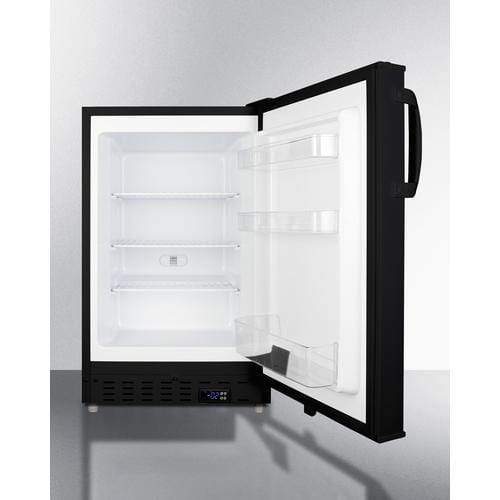 Summit All-Freezer 2.68 cu. ft. Manual Defrost Upright Freezer in Black, ADA Compliant