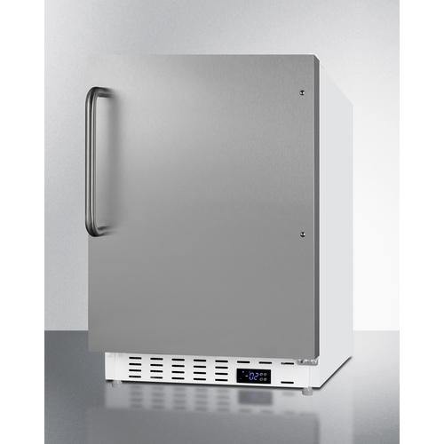 Summit All-Freezer 2.68 cu. ft. Manual Defrost Upright Freezer in Stainless Steel, ADA Compliant