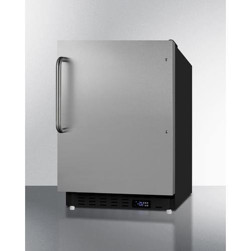 Summit All-Freezer 2.68 cu. ft. Manual Defrost Upright Freezer in Stainless Steel, ADA Compliant