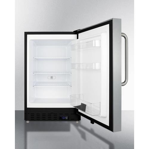 Summit All-Freezer 2.68 cu. ft. Manual Defrost Upright Freezer in Stainless Steel, ADA Compliant Summit All-Freezer 2.68 cu. ft. Manual Defrost Upright Freezer in Stainless Steel, ADA Compliant