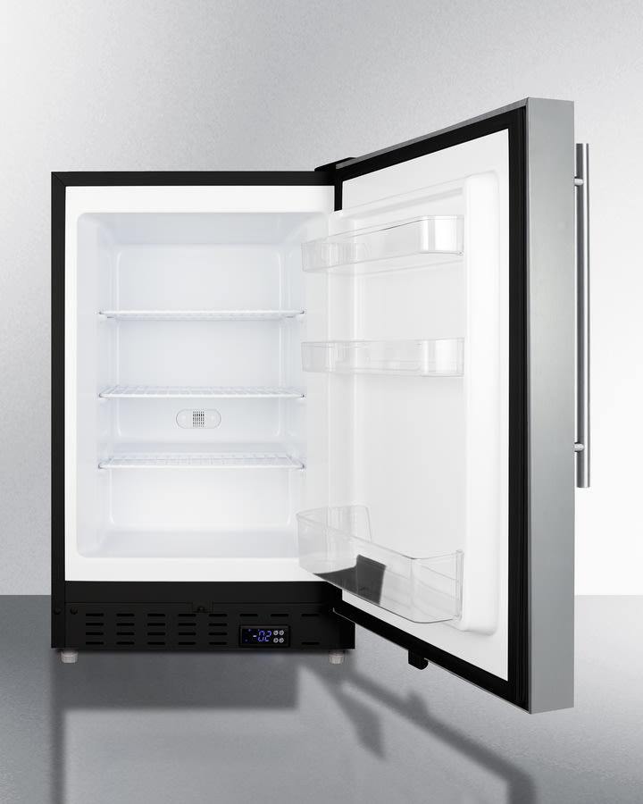 Summit All-Freezer 20" 2.68 cu.ft. Stainless Steel All-Freezer - ADA Compliant Summit All-Freezer 20" 2.68 cu.ft. Stainless Steel All-Freezer - ADA Compliant