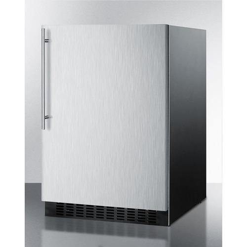 Summit All-Refrigerator 24" 4.6 cu. ft. Stainless Steel Undercounter Compact Refrigerator - Energy Star Summit All-Refrigerator 24" 4.6 cu. ft. Stainless Steel Undercounter Compact Refrigerator - Energy Star