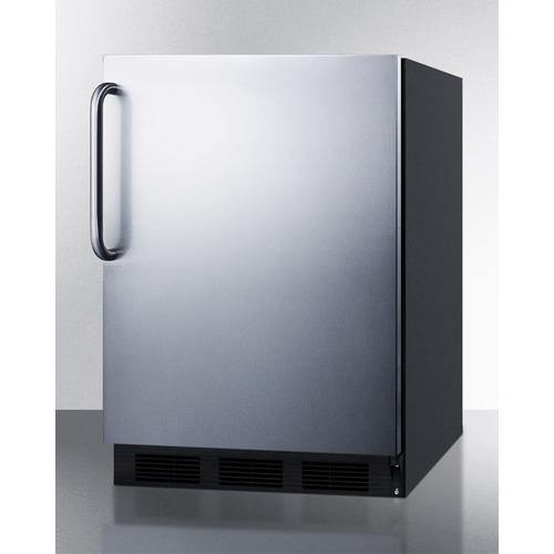 Summit All-Refrigerator 24" 5.5 cu. ft. Stainless Steel Undercounter Compact Refrigerator Summit All-Refrigerator 24" 5.5 cu. ft. Stainless Steel Undercounter Compact Refrigerator