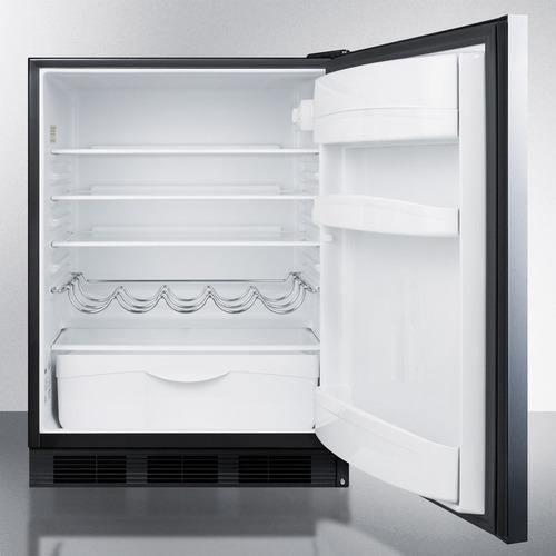 Summit All-Refrigerator 24" 5.5 cu. ft. Stainless Steel Undercounter Compact Refrigerator - ADA Compliant Summit All-Refrigerator 24" 5.5 cu. ft. Stainless Steel Undercounter Compact Refrigerator - ADA Compliant