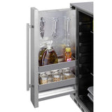 Summit All-Refrigerator Shallow Depth 24" Wide Outdoor Built-In All-Refrigerator With Slide-Out Storage Compartment Summit All-Refrigerator Shallow Depth 24" Wide Outdoor Built-In All-Refrigerator With Slide-Out Storage Compartment