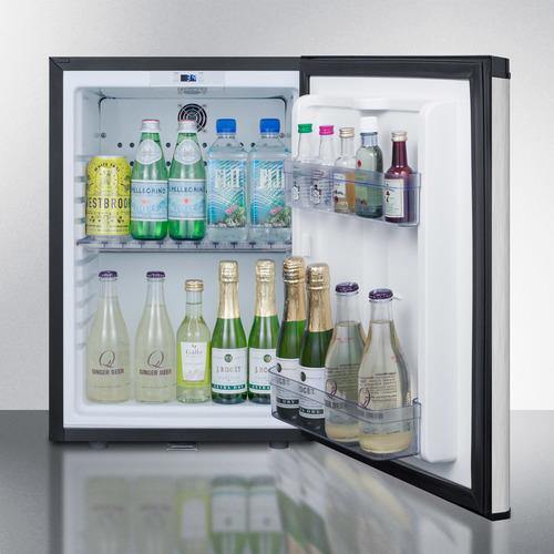 Summit All-Refrigerators 16" 1.1 cu.ft. Stainless Steel with Lock Compact Minibar Summit All-Refrigerators 16" 1.1 cu.ft. Stainless Steel with Lock Compact Minibar