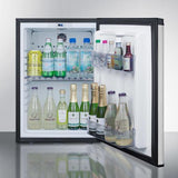 Summit All-Refrigerators 16" 1.1 cu.ft. Stainless Steel with Lock Compact Minibar Summit All-Refrigerators 16" 1.1 cu.ft. Stainless Steel with Lock Compact Minibar