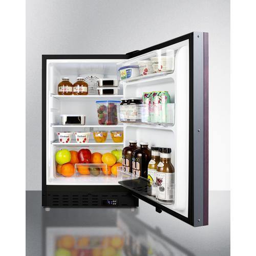 Summit All-Refrigerators 20" 3.53 cu. ft. Custom Panel Built-In Undercounter Compact Refrigerator Summit All-Refrigerators 20" 3.53 cu. ft. Custom Panel Built-In Undercounter Compact Refrigerator