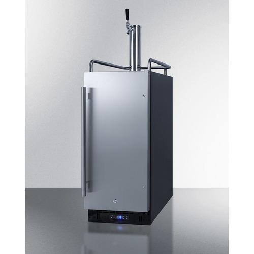 Summit Beer Dispensers 15" 2.9 cu.ft. Stainless Steel Single Tap Built-In Kegerator Summit Beer Dispensers 15" 2.9 cu.ft. Stainless Steel Single Tap Built-In Kegerator