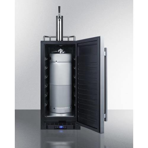 Summit Beer Dispensers 15" 2.9 cu.ft. Stainless Steel Single Tap Built-In Kegerator Summit Beer Dispensers 15" 2.9 cu.ft. Stainless Steel Single Tap Built-In Kegerator