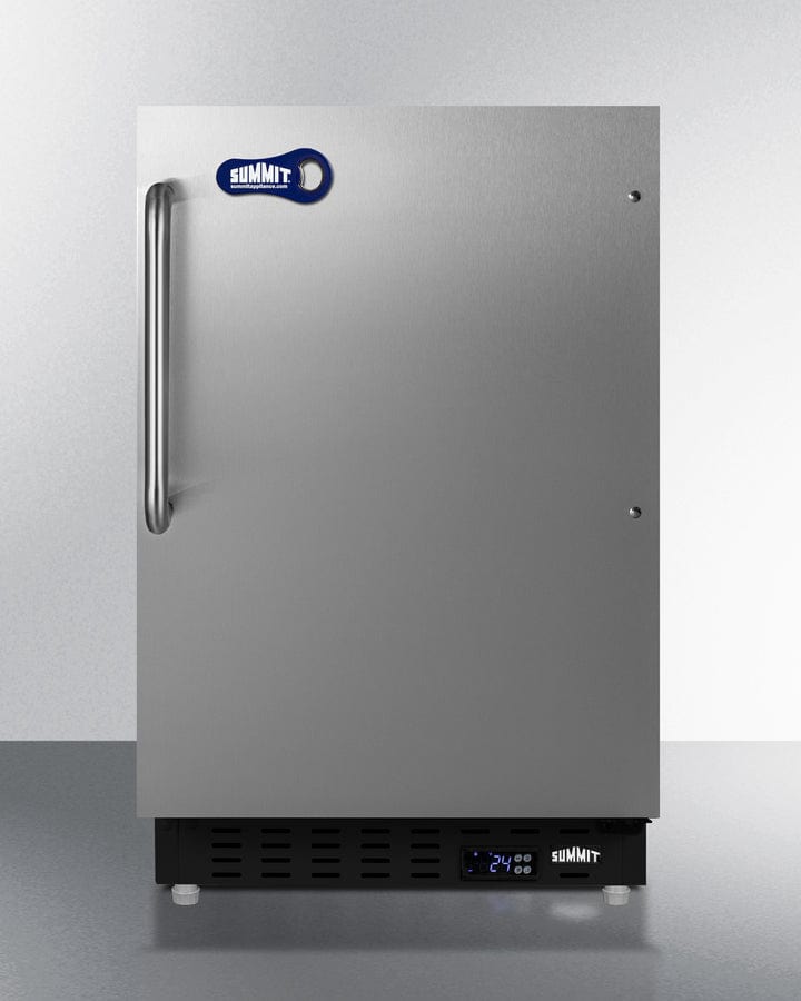 Summit Beverage Center Summit® Cold Cavern Series 2.7 Cu. Ft. Stainless Steel Beer Cooler/Kegerator - ALFZ37BSSTBFROST Summit Beverage Center Summit® Cold Cavern Series 2.7 Cu. Ft. Stainless Steel Beer Cooler/Kegerator - ALFZ37BSSTBFROST
