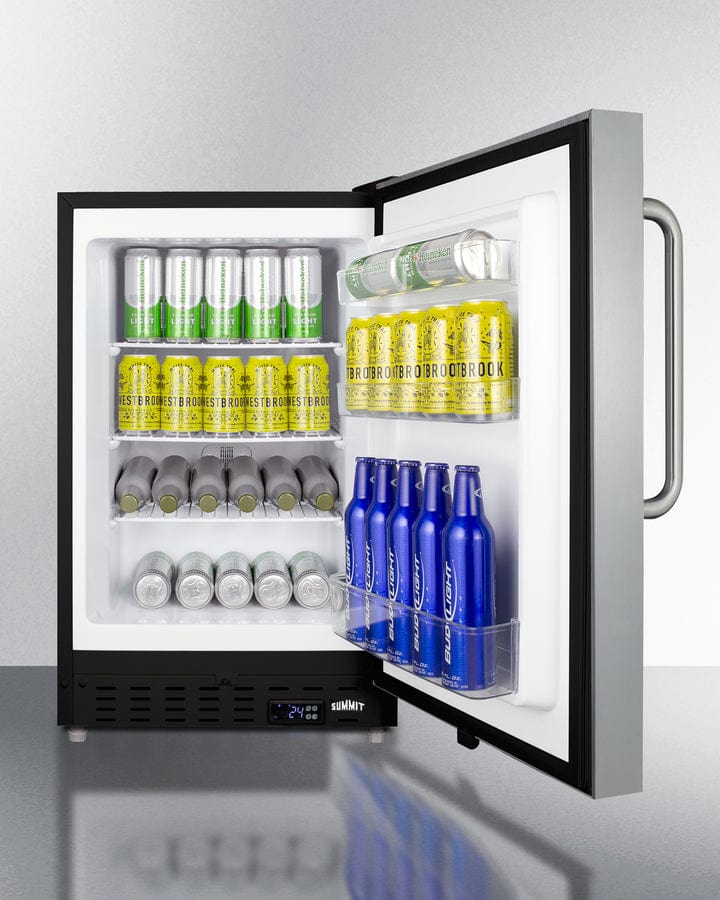 Summit Beverage Center Summit® Cold Cavern Series 2.7 Cu. Ft. Stainless Steel Beer Cooler/Kegerator - ALFZ37BSSTBFROST Summit Beverage Center Summit® Cold Cavern Series 2.7 Cu. Ft. Stainless Steel Beer Cooler/Kegerator - ALFZ37BSSTBFROST