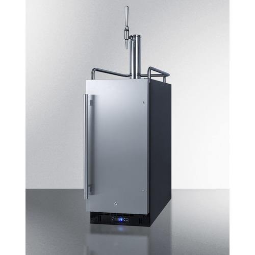 Summit Coffee Kegerators 15" 2.9 cu.ft. Stainless Steel Single Tap Built-In Nitro Coffee Kegerator