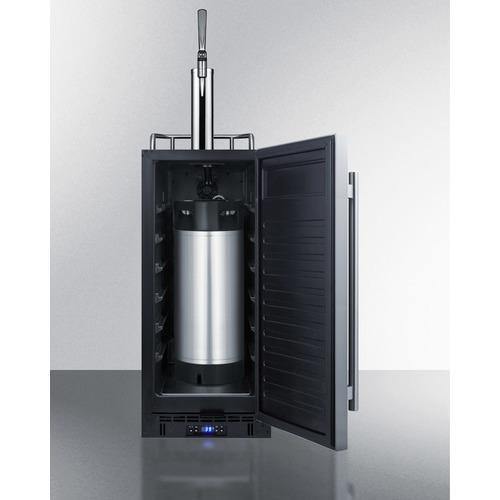 Summit Coffee Kegerators 15" 2.9 cu.ft. Stainless Steel Single Tap Built-In Nitro Coffee Kegerator Summit Coffee Kegerators 15" 2.9 cu.ft. Stainless Steel Single Tap Built-In Nitro Coffee Kegerator
